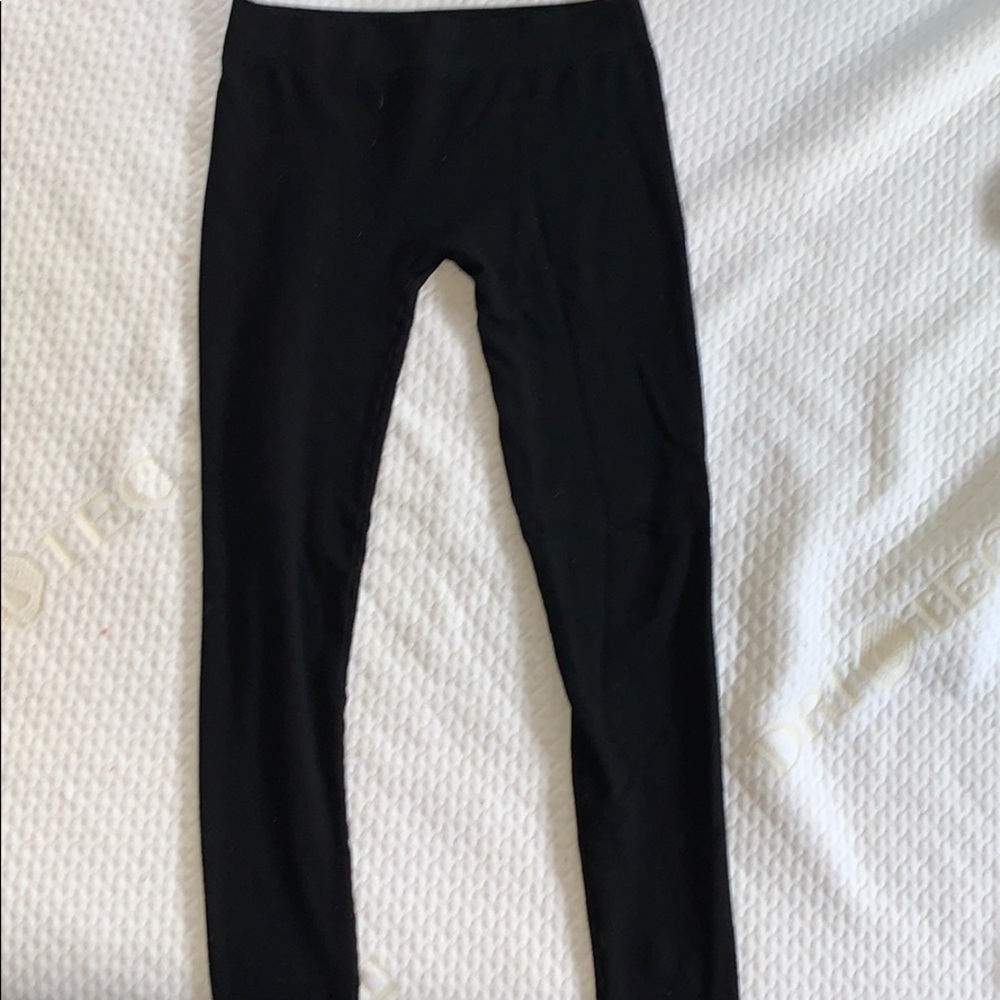 Black thick non see through leggings